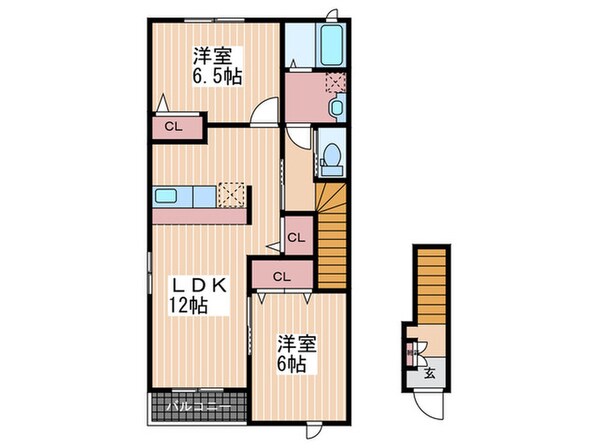 シャルマン壱番館の物件間取画像